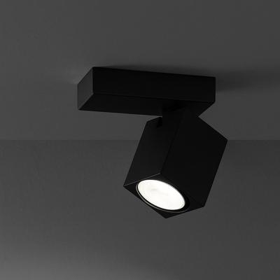 FARETTO SINGOLO IN ALLUMINIO COL.NERO